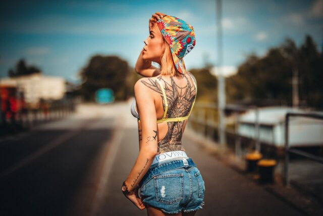 Girl with Tattoos