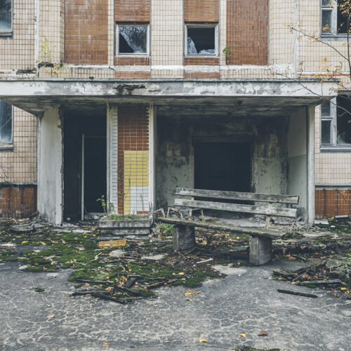 Banc solitaire - Tchernobyl