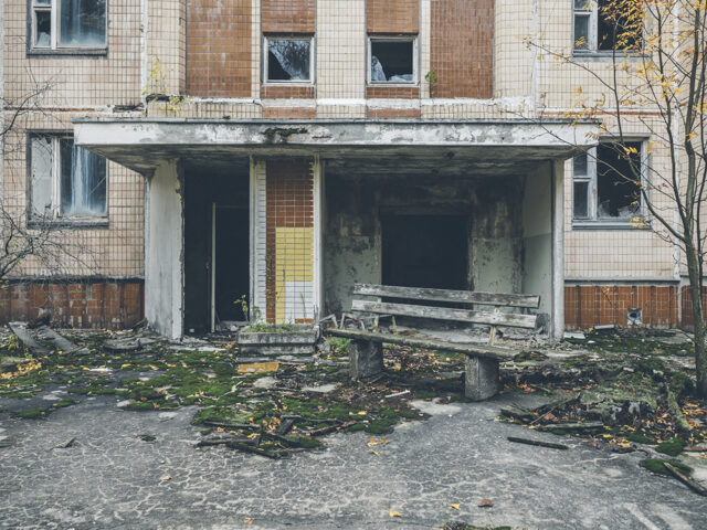 Banc solitaire - Tchernobyl